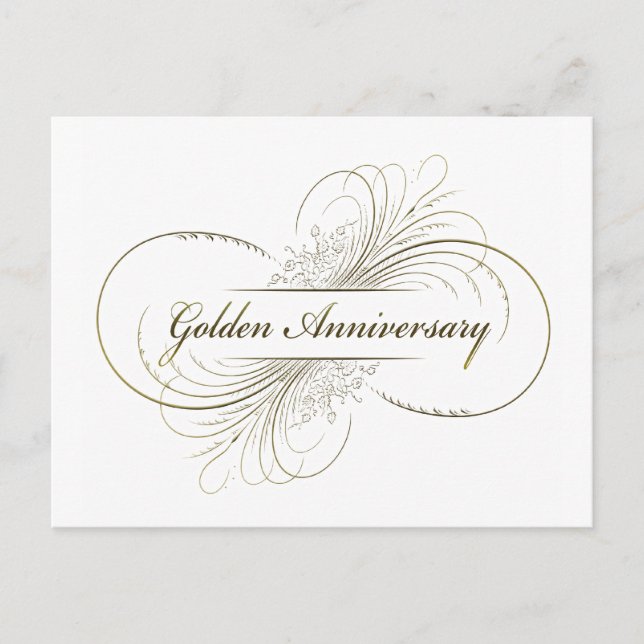 Erstellen Sie Ihr eigenes goldenes Jubiläumsdesign Postkarte (Vorderseite)