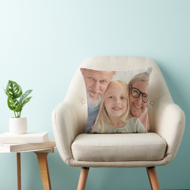 Erstellen Sie Ihr eigenes Großeltern-Großkind-Foto Kissen (Stuhl )