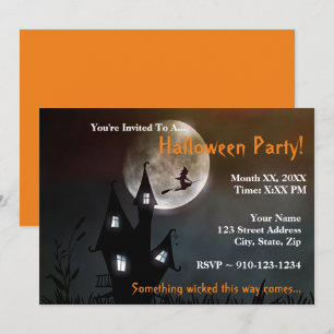 Erstellen Sie Ihr eigenes Halloween-Party Einladung