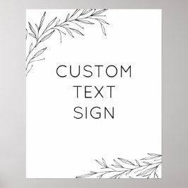 Erstellen Sie Ihr eigenes Hand gezeichnetes Zweigp Poster