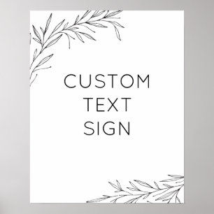 Erstellen Sie Ihr eigenes Hand gezeichnetes Zweigp Poster