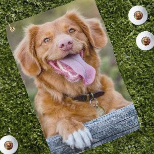 Erstellen Sie Ihr eigenes Haustier-Hunde-Foto Golfhandtuch