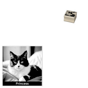 Erstellen Sie Ihr eigenes Haustierkatzenfoto perso Gummistempel