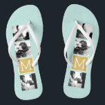Erstellen Sie Ihr eigenes Hochzeitfoto Collage Mon Flip Flops<br><div class="desc">2015 Minze- und Goldfolienhintergrund - Verwenden Sie 3 quadratische Fotos,  um ein einzigartiges und persönliches Jubiläumsgeschenk zu kreieren. Fügen Sie die Initialen der Braut und des Bräutigams hinzu. Wenn Sie die Bilder oder Monogramme anpassen müssen,  klicken Sie auf das Werkzeug anpassen,  um Änderungen vorzunehmen.</div>
