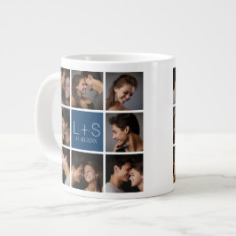 Erstellen Sie Ihr eigenes Hochzeitfoto Collage Mon Jumbo-Tasse