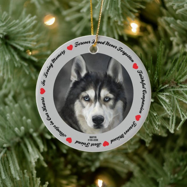 Erstellen Sie Ihr eigenes Hundeschema für Haustier Keramik Ornament (Baum)
