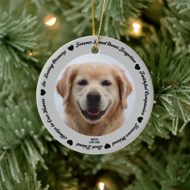 Erstellen Sie Ihr eigenes Hundeschema für Haustier Keramik Ornament (Baum)