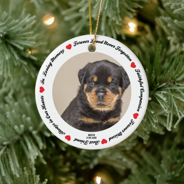 Erstellen Sie Ihr eigenes Hundeschema für Haustier Keramik Ornament (Baum)
