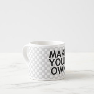 Erstellen Sie Ihr eigenes in einem einfachen Schri Espressotasse