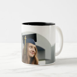 Erstellen Sie Ihr eigenes individuelles Abschlussf Zweifarbige Tasse