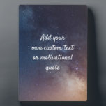 Erstellen Sie Ihr eigenes individuelles Angebot - Fotoplatte<br><div class="desc">Fügen Sie Ihren eigenen Text - ein Zitat, Gruß, Gedicht, Nachricht oder Texte, vielleicht! Du kannst dem Hintergrund des Nachthimmels alle Wörter hinzufügen, die du willst. Stellen Sie das Leben mit einigen kurzen, aber schlauen Ratschlägen in Einklang! Kluge und schöne Worte können Sie in die richtige Einstellung bringen, um alle...</div>