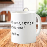 Erstellen Sie Ihr eigenes individuelles Angebot Kaffeetasse<br><div class="desc">Erstellen Sie Ihre eigene Kaffee-Tasse. Moderne minimalistische,  anpassbare Typografie.</div>