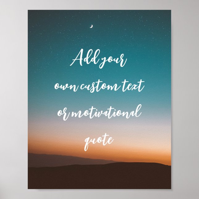 Erstellen Sie Ihr eigenes individuelles Angebot Poster (Vorne)