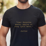 Erstellen Sie Ihr eigenes individuelles Angebot T-Shirt<br><div class="desc">Erstellen Sie Ihren eigenen, individuellen T - Shirt. Features minimalistisch anpassbare Schreibmaschinentypografie.</div>