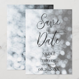 Erstellen Sie Ihr eigenes individuelles B&W Ombre  Save The Date