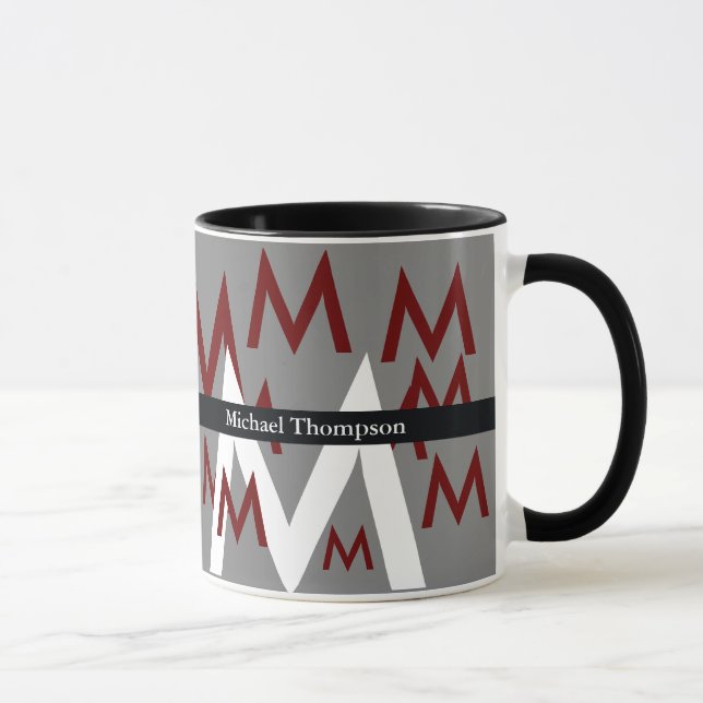 Erstellen Sie Ihr eigenes Initial-/Buchstabenmuste Tasse (Rechts)