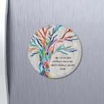 Erstellen Sie Ihr eigenes inspirierendes Motiviere Magnet<br><div class="desc">Dieser dekorative Magnet verfügt über einen Mosaikbaum in Regenbogenfarben und Platz für Sie,  um Ihr inspirierendes Zitat hinzuzufügen. Verwenden Sie die Option Weitere anpassen,  um die Textgröße,  den Stil oder die Farbe zu ändern,  wenn Sie möchten. Original Mosaik © Michele Davies.</div>