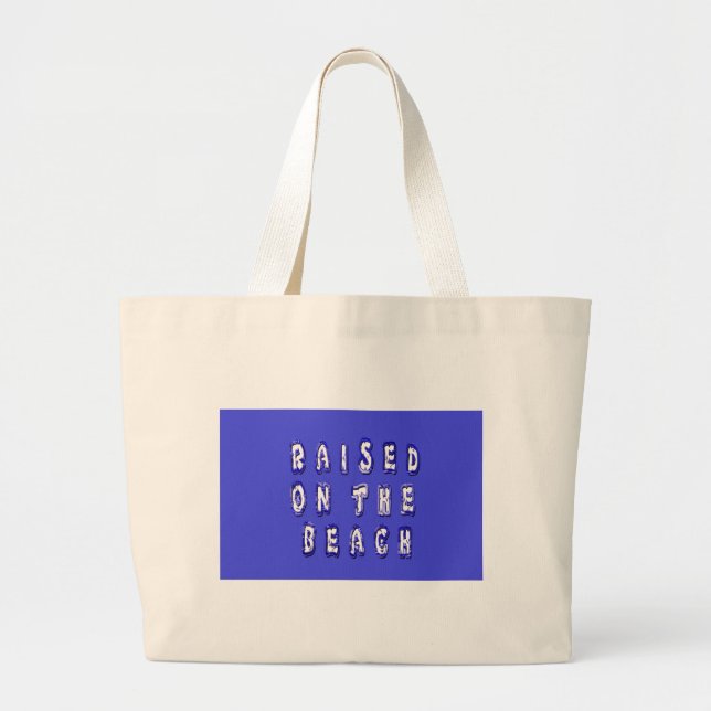 Erstellen Sie Ihr eigenes inspirierendes Strandleb Jumbo Stoffbeutel (Vorne)