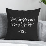Erstellen Sie Ihr eigenes Kalligraphieangebot Kissen<br><div class="desc">Erstellen Sie Ihr eigenes individuelles Angebot werfen Kissen. Features minimalistische Kalligraphie Typografie.</div>