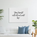 Erstellen Sie Ihr eigenes Kalligraphieangebot Künstlicher Leinwanddruck<br><div class="desc">Erstellen Sie Ihre eigene,  maßgeschneiderte Wand-Kunst mit minimalistischer Kalligraphie-Schrift-Typografie.</div>
