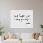 Erstellen Sie Ihr eigenes Kalligraphieangebot Künstlicher Leinwanddruck<br><div class="desc">Erstellen Sie Ihre eigene,  maßgeschneiderte Wand-Kunst mit minimalistischer Kalligraphie-Schrift-Typografie.</div>