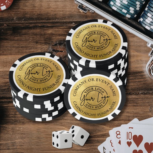 Erstellen Sie Ihr eigenes Logo Gold Pokerchips (Create Your Own Logo Gold Poker Chips)