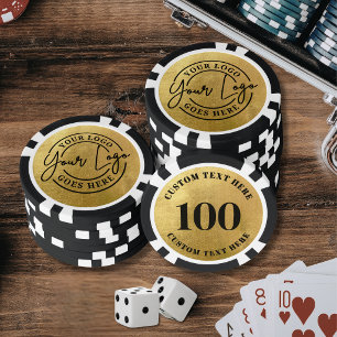 Erstellen Sie Ihr eigenes Logo Gold Pokerchips