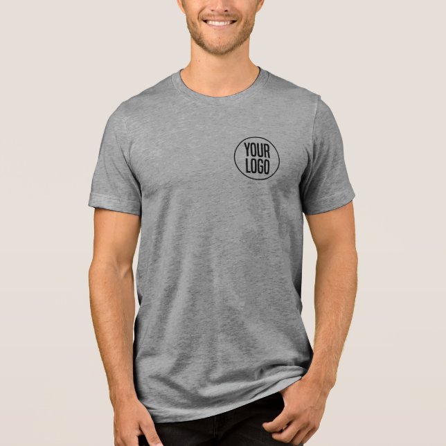 Erstellen Sie Ihr eigenes Logo Tri-Blend Shirt (Vorderseite)