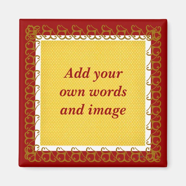 Erstellen Sie Ihr eigenes Magnet (Cranberry) (Vorne)