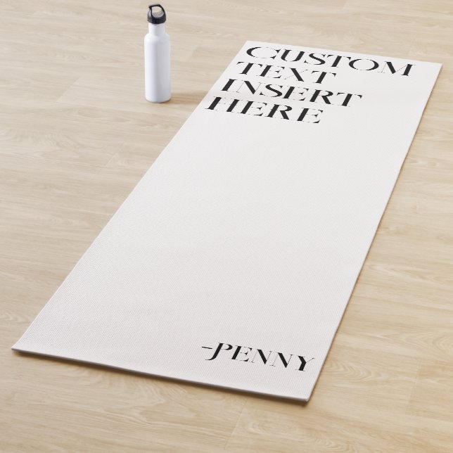 Erstellen Sie Ihr eigenes Minimalistisches Angebot Yogamatte (Beispiel)