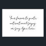 Erstellen Sie Ihr eigenes Minimalistisches Skripta Poster<br><div class="desc">Erstellen Sie Ihre eigene,  maßgeschneiderte Poster-Wandkunst mit moderner Schriftzeichen-Schrift.</div>