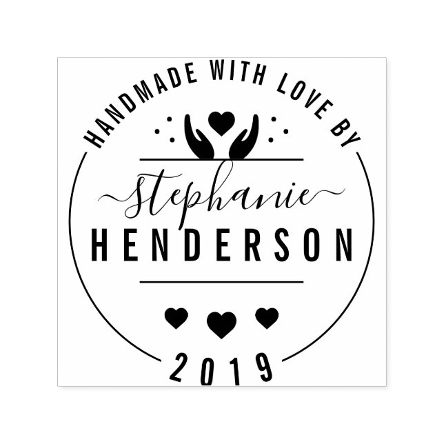 Erstellen Sie Ihr eigenes modernes Handwerk "Handm Permastempel (Design)