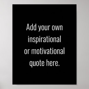 Erstellen Sie Ihr eigenes, modernes inspirierendes Poster