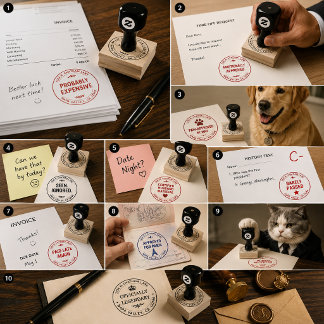 Erstellen Sie Ihr eigenes modernes rundes Rücksend Gummistempel