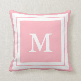 Erstellen Sie Ihr eigenes Monogramm blassrosa und Kissen