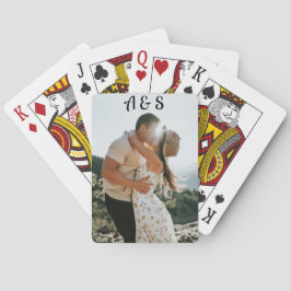 Erstellen Sie Ihr eigenes Monogramm-Foto Spielkarten