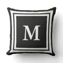 Erstellen Sie Ihr eigenes Monogramm Schwarz und We