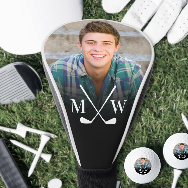 Erstellen Sie Ihr eigenes Monogrammfoto Golf Headcover (Create your Own Photo Golf Head Cover)