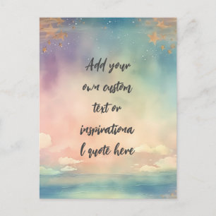Erstellen Sie Ihr eigenes Motivierend Angebot für  Postkarte