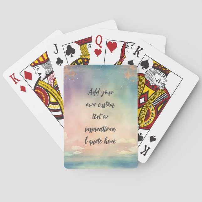Erstellen Sie Ihr eigenes Motivierend Angebot für  Spielkarten (Rückseite)