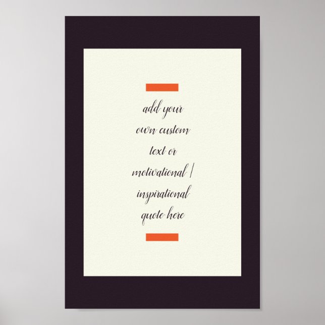 Erstellen Sie Ihr eigenes Motivierend/inspirierend Poster (Vorne)