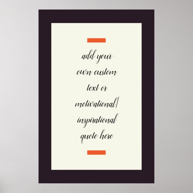 Erstellen Sie Ihr eigenes Motivierend/inspirierend Poster (Vorne)