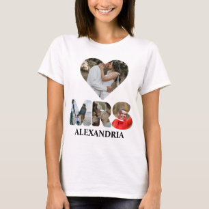 Erstellen Sie Ihr eigenes Mr. and Mrs. Foto Matchi T-Shirt