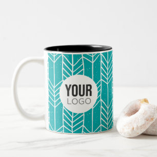 Erstellen Sie Ihr eigenes Muster-Logo Zweifarbige Tasse