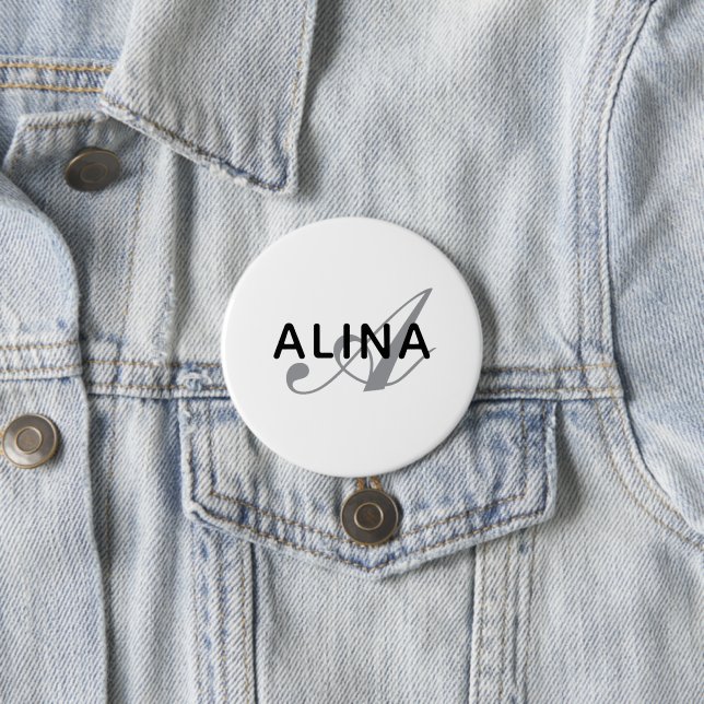 Erstellen Sie Ihr eigenes Namensmonogramm-Design 3 Button (Beispiel)