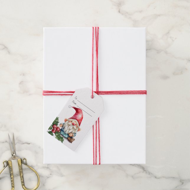 Erstellen Sie Ihr eigenes Niedliches Weihnachtsgot Geschenkanhänger (Mit Garn)