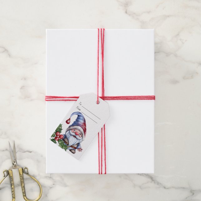 Erstellen Sie Ihr eigenes Niedliches Weihnachtsspi Geschenkanhänger (Mit Garn)