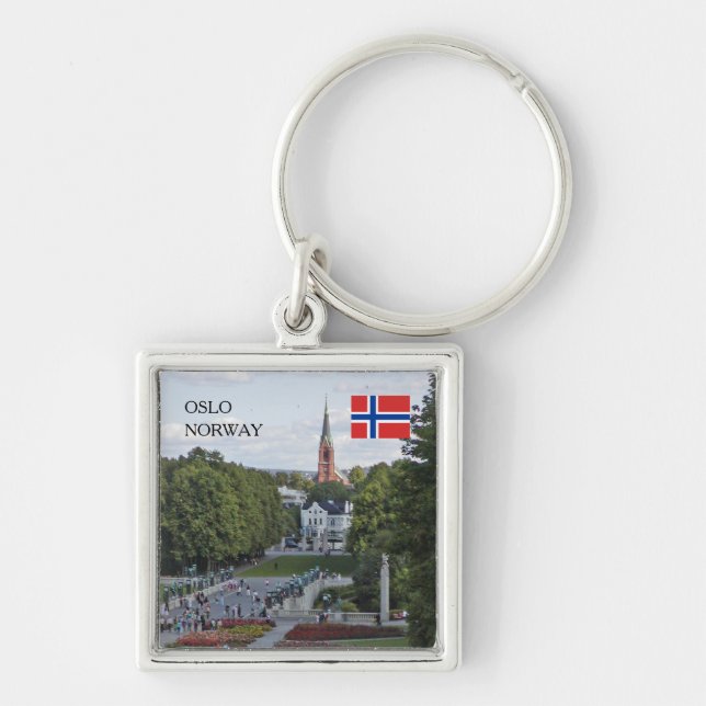 Erstellen Sie Ihr eigenes Norwegen-Foto personalis Schlüsselanhänger (Vorne)
