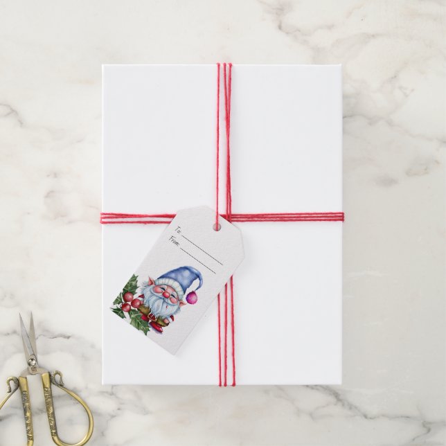 Erstellen Sie Ihr eigenes Periwinkl Weihnachtsbumm Geschenkanhänger (Mit Garn)