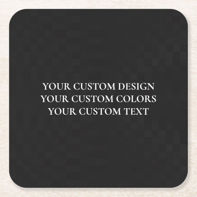 Erstellen Sie Ihr eigenes Personalisiert Rechteckiger Pappuntersetzer (Vorderseite)